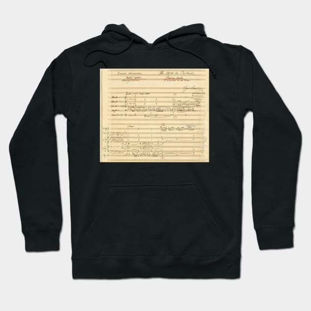 Stravinsky | Rite of Spring | Original manuscript sheet Hoodie by Musical design